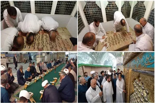 مراسم عطر‌افشانی ضریح امامزاده یحیی بن زید‌(ع) در گنبدكاووس برگزار شد