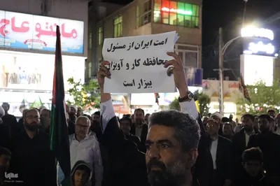 اجتماع مردم ملایر در محکومیت جنایت های رژیم صهیونیستی ‎