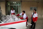 توزیع بسته های غذایی و بهداشتی هلال احمر به نیازمندان روستایی و شهری شهرستان اهر