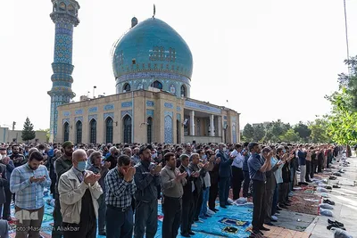 نماز عید فطر در امامزادگان محمد (َع) و سکینه خاتون (س) کرج‎‎