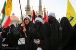 اجتماع مردمی قم در حرم حضرت معصومه