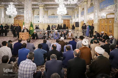 مراسم بزرگداشت حکیم معاصر محمدحسین حشمت‌پور در حرم مطهر رضوی