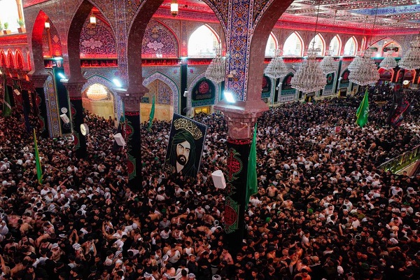 Imam Hussein Holy shrine on Day of Arbaeen