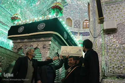 مراسم وداع با پیکر مطهر شهدای تازه تفحص شده در شیراز‎‎