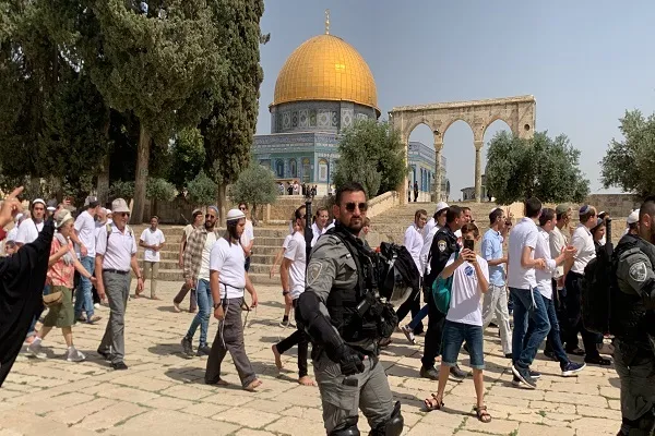Al Aqsa profanée par les colons sionistes