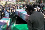 مراسم استقبال از پانزده شهید گمنام در یزد‎‎