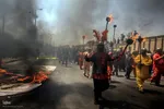 آیین خیمه‌سوزان ظهر عاشورا در شیراز