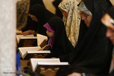 جزءخوانی قرآن کریم در مسجد‌ حاج‌ آقا صابر اراک