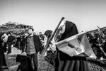 تجمع سوگواران امام خامنه‌ای در میدان امام اصفهان