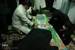 آئین وداع با پیکر شهید عبدالله اسکندری در حرم شاهچراغ(ع)