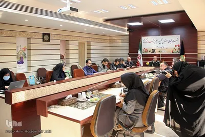نشست خبری دبیر کمیته استقبال ، تشییع و تدفین شهدای گمانم استان یزد‎‎