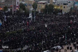 تشییع پیکر مطهر سردار شهید سپهبد قاسم سلیمانی درقم