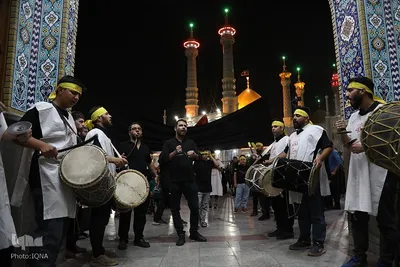 عزاداری شب شهادت امام جواد(ع) در حرم حضرت معصومه(س)
