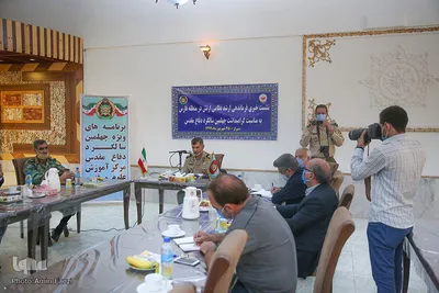 نشست خبری امیر سرتیپ دوم ابوالقاسم رضایی فرماندهی ارشد نظامی ارتش در منطقه فارس
