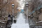 بارش اولین برف پاییزی در تبریز‎