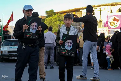 حرکت دسته عزاداری به مناسبت شهادت شهید جمهور و یاران
