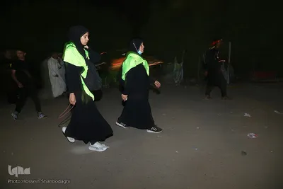 پیاده‌روی زائران اربعین از مسیر طریق الحسین(ع)