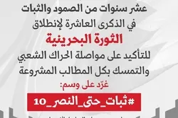 بحرین؛ انقلاب بحرین کے حوالے سے آن لائن مہم شروع