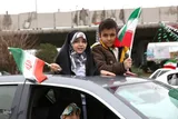 راهپیمایی خودرویی در قزوین به مناسبت نیمه شعبان