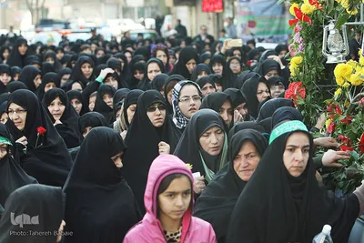 تشییع پیکر دو شهید گمنام در نعمت آباد تهران