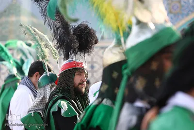 مراسم فدائیان سقا در امامزاده شاه سید علی(ع) قم

