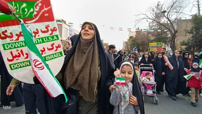 
مراسم راهپیمایی ۲۲ بهمن در کاشان
