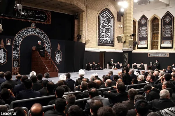 آخرین شب عزاداری محرم با حضور رهبر انقلاب برگزار شد