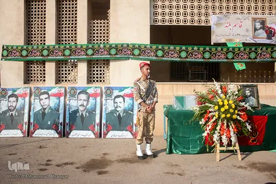 مراسم تشییع و خاکسپاری شهید «قاسم بلند» در اهواز