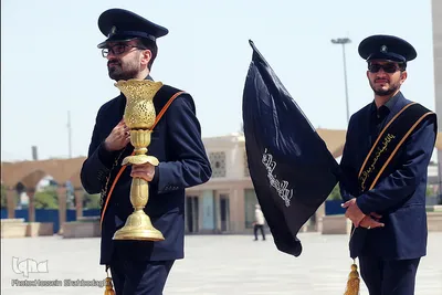 دسته‌ عزاداری خادمان حرم حضرت معصومه(س) در سوگ جوادالائمه(ع)