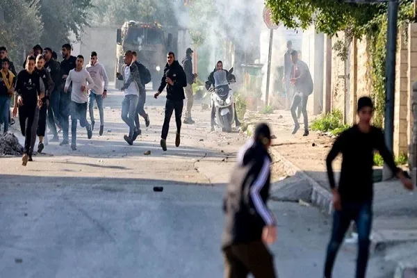 تظاهرات فلسطینیان در حمایت از نابلس