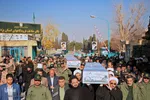 استقبال از چهار شهید گمنام دوران دفاع مقدس در یزد