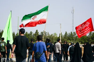 پیادروی جاماندگان اربعین حسینی در نایین