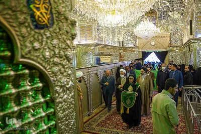 آیین گلاب شویی حرم مطهر حضرت شاهچراغ علیه السلام