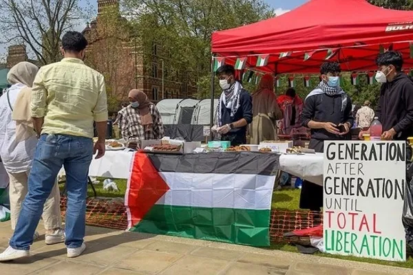 Ang Maka-Palestine na Protesta ng Oxford ay Lumampas sa 5-Araw na Tanda