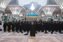 تشرف 313 خادمه حرم امام زاده صالح به قم