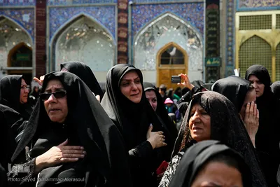 مراسم عزاداری تاسوعا حسینی در حرم مطهر رضوی