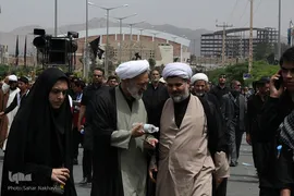 تشیع شهید آیت الله رئیسی و دو تن از همراهان در بیرجند
