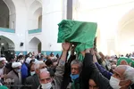 تشییع پیکر آیت الله علاقه بند در یزد