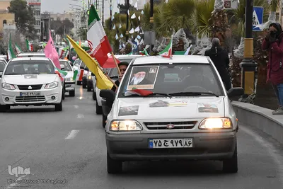 راهپیمایی خودرویی 22 بهمن 1400 - سمنان
