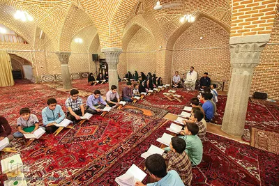 جلسه آموزش قرآن استاد یحیی راثی