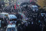 تشییع پیکر مطهر پنج شهید گمنام در تبریز‎