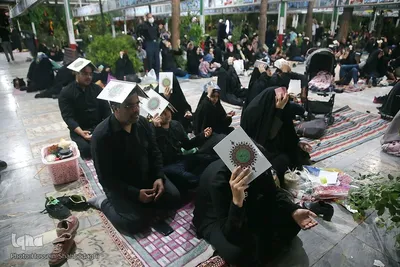 مراسم احیای شب ۲۳ رمضان در گلزار شهدای علی ابن جعفر قم