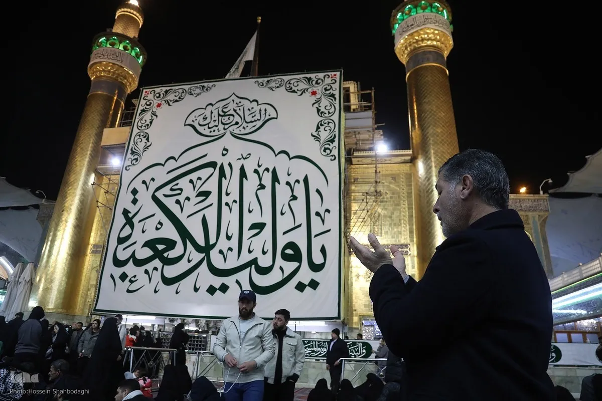 میلاد امیرالمؤمنین(ع) انکی بارگاہ میں