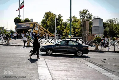 توقف خودرو بر روی خط عابر پیاده 