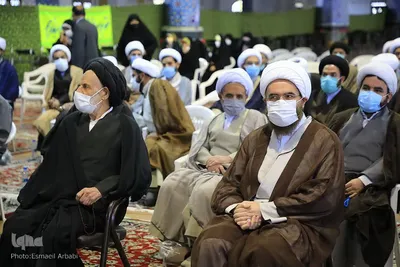 گردهمایی علما و روحانیون با حضور حجت‌الاسلام علی اکبری در بیرجند