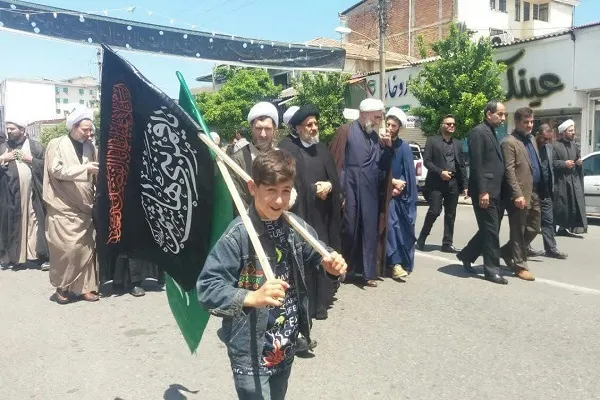 خروش دلدادگان اهل بیت عصمت و طهارت ( ع) در روز شهادت جانسوز ششمین امام معصوم در تنکابن