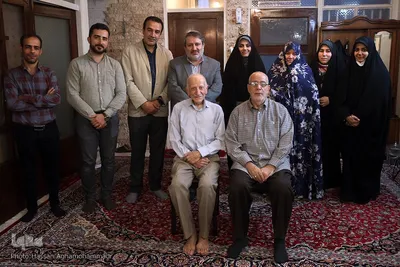 دیدار مدیرعامل و جمعی از خبرنگاران ایکنا با استاد عبدارسول عبایی، پیشکسوت قرآنی