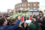 مراسم تشییع و تدفین شهید "احسان غمی تازه کندی" اولین شهید اهری جنگ رمضان در اهر
