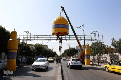 سیاهپوش شدن شهر قزوین