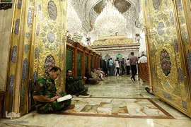 حرم مطهر و نورانی امام موسی کاظم (ع) در شهر کاظمین عراق